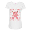 ugly sweater bear Maternity Scoop Neck T-shirt