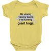 hunting giant hogs Baby Bodysuit
