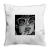 sad girl Throw Pillow