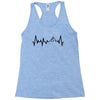 Heart Beats Mountain Racerback Tank