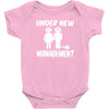 under new management stag night wedding mens Baby Bodysuit