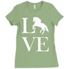 horse love Ladies Fitted T-Shirt