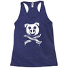 pig bacon cross bones pirate Racerback Tank