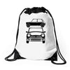 classic mini, ideal birthday gift or birthday present Drawstring Bags