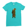 Bear in The Forest Ladies Fitted T-Shirt