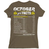 October Girl Facts Libra Ladies Fitted T-Shirt