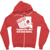 bought this shirt with your money poker Zipper Hoodie