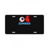 i heart zombies scary eye bloody heart halloween License Plate