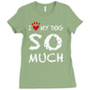 i love my dog so much Ladies Fitted T-Shirt
