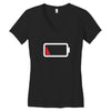 Dead Battery Women's V-Neck T-Shirt