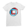 square in circle Ladies Fitted T-Shirt