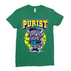 angry bull Ladies Fitted T-Shirt