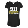 911 dispatcher heroes Maternity Scoop Neck T-shirt