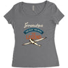grandpa the pilot the myth the legend Women's Triblend Scoop T-shirt