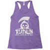triathlon until death separate Racerback Tank