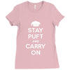 stay puft and carry on Ladies Fitted T-Shirt