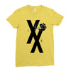 mgk t xx shirt flower black rose Ladies Fitted T-Shirt
