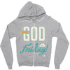 Thank GOD it's Friday Zipper Hoodie