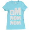 om nom nom Ladies Fitted T-Shirt