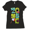 zombie font Ladies Fitted T-Shirt