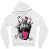 scary skull Zipper Hoodie