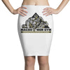 pokemon, gym, shirt, machop, machamp, machoke Pencil Skirts