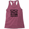 geometry is for squares Racerback Tank