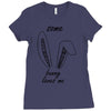 some bunny loves me Ladies Fitted T-Shirt