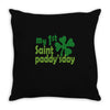 my 1st saint paddyday Throw Pillow