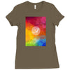 letter a  initial Ladies Fitted T-Shirt