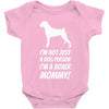 not just a dog person i'm a boxer mommy! Baby Bodysuit