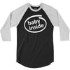 baby inside sticker vinyl decal 3/4 Sleeve Shirt