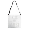 kiss my abs! Adjustable Strap Totes