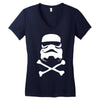 stormtrooper skull Women's V-Neck T-Shirt