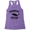 narwhal whale Racerback Tank