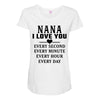 I Love You Nana Maternity Scoop Neck T-shirt