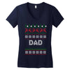 ugly christmas dad Women's V-Neck T-Shirt