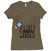 Family Trip To Moon Ladies Fitted T-Shirt