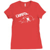 camper camping fun zelten zelt hobby freizeit outdoor pc gaming Ladies Fitted T-Shirt