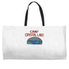 camp crystal lake Weekender Totes