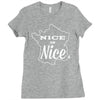 nice is nice Ladies Fitted T-Shirt