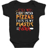 cut into pizzas Baby Bodysuit