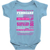 quens are born in february Baby Bodysuit