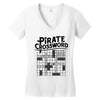 pirate crossword Women's V-Neck T-Shirt