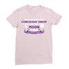 I Love Someone with Gynecologic Cancer to The Moon and Back Ladies Fitted T-Shirt