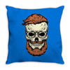 terror skull Throw Pillow