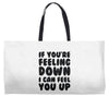 new rude birthday present Weekender Totes