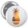 pineapple and beach Pin-back button