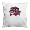 new cat bus Throw Pillow