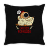chicken permission Throw Pillow